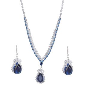 Parure de bijoux serpent de haute qualité, style mode française, en alliage plaqué rhodium et zirconium, collier et boucles d'oreilles Heavy Industry Magazine - Product Image 6