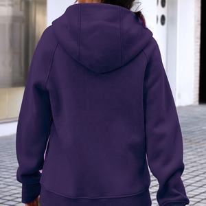 Printing Logo Custom <b>Women's</b> Casual Full Zipper Hoodie Windproof Quick Dry Breathable Knitted <b>Top</b> Oversize Autumn streetwear - Product Image 2