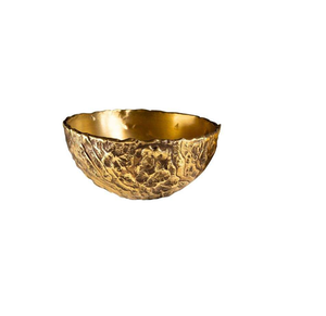 Aluminium Decorative Bowl Hot Selling Kitchenware High Quality Gold-Plated Brass Bowls for Serving. - Product Image 1