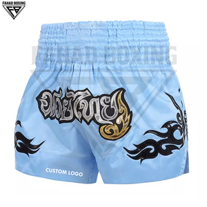 Vêtements de boxe et d'arts martiaux imprimés par sublimation OEM ODM, 100% polyester, confortables, best-sellers, nouveaux produits, shorts de Muay Thai - Product Image 3