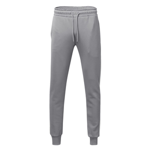 Ensemble survêtement homme hiver haute qualité avec sweat à capuche zippé et pantalon évasé, personnalisable, 100% coton molletonné respirant, logo rouge - Product Image 2
