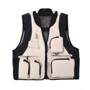 High Visibility Red Safety Vest With <b>Multiple</b> Pockets Unisex Workwear Polyester Material - Product Image 4