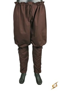 Pantalones de Pirata para Hombre, Disfraz Medieval Renacentista Gótico, Pantalón de Lino/Algodón Teñido, Talla Grande 3XL - Product Image 2