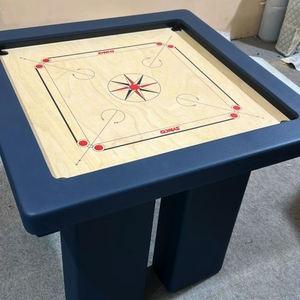Azure Classic ARGMAC Carrom <b>Table</b> Luxury Modern Square-Cornered Durable Eco-Friendly Wooden Base Customizable Packaging 4-Player - Product Image 3