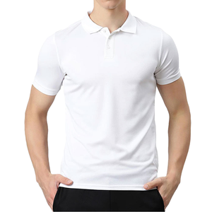 Camiseta Polo Roja de Algodón de Lujo para Hombre, Transpirable, Manga Corta, Bordada, Lisa, Estilo Europeo, para Golf - Product Image 3