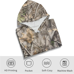 Sweat à capuche pour homme pour la chasse en hiver, en polyester et coton doux, séchage rapide, respirant, équipement de randonnée en plein air - Product Image 4