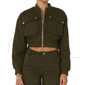 Chaquetas Cortas Modernas para Mujer al por Mayor, Chaquetas de Moda con Logotipo Personalizado, Chaquetas Cortas de Moda para Mujer - Product Image 2