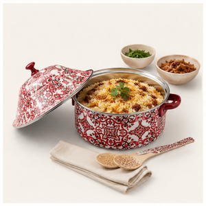 Casserole de luxe moderne en acier inoxydable avec couvercle, chauffe-plat isolé, compatible lave-vaisselle, ustensile de cuisine - Product Image 6