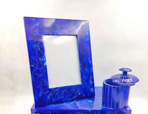 Elegant Style Epoxy Resin Photo <b>frame</b> Home Decor <b>Frames</b> Photo Album Durable Home Office Tabletop Households Item At Best Price - Product Image 3