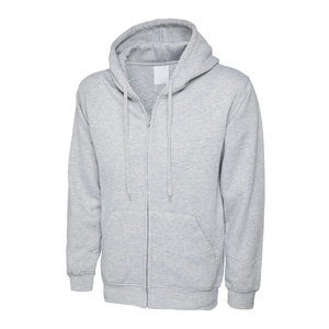 Sweat-shirt à capuche zippé en molleton pour homme, de haute qualité, OEM ODM, personnalisé, nouvelle tendance, couleur unie, coupe classique, en coton, décontracté, pour l'automne - Product Image 2