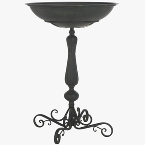 Accringt - Baño para pájaros de un solo nivel de metal, bandeja para semillas para amantes de las aves, cuenco para exteriores y baño para aves silvestres - Product Image 5