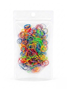Élastiques à cheveux Unibond TPU arc-en-ciel, fabriqués en Corée, style simple, unisexe, usage quotidien, emballage en sachet OPP - Product Image 2