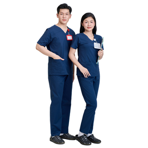 FMF Unisex Clinical Scrub <b>Set</b> | Vietnamese Factory Supply | Polyester Rayon Fabric | Needle Detection Uniform - Product Image 3