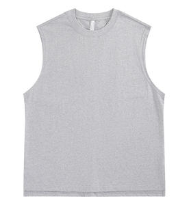 Men's Street Style Hip Hop Tank Top <b>Stone</b> Wash Sleeveless Tee Soft Cotton Polyester Custom Graphic Print Gym Wear ODM Fit - Product Image 6