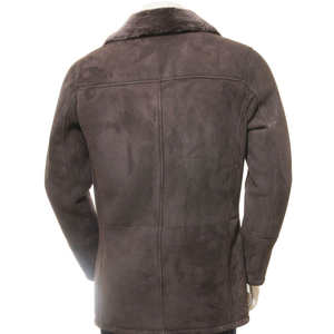 Veste en cuir pour homme sur mesure à manches longues avec fermeture éclair, col montant, coupe-vent et imperméable, style urbain pour l'hiver - Product Image 2