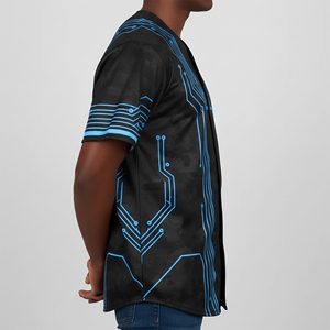 Camiseta de Béisbol Personalizada de Corte Holgado, Antibacteriana, Transpirable, de Secado Rápido, para Equipos, Tallas Grandes, con Impresión por Sublimación - Product Image 5
