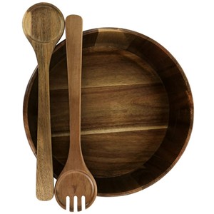Luxury Modern <b>Disposable</b> Mango Wood & Acacia Wood Salad Serving Bowls Party <b>Tableware</b> the HANDICRAFT HUB Factory Wholesale Price - Product Image 1