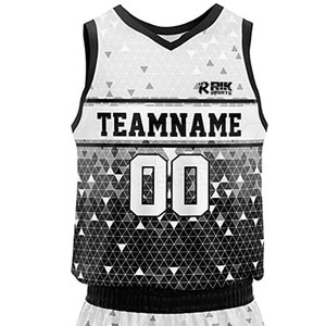 Nouvel uniforme de basket-ball style classique, uniforme de basket-ball à séchage rapide, en vente en ligne - Product Image 4