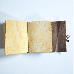 Rustic Embossed Leather Journal – Handmade Vintage Diary with Wrap Around Closure - Product Image 4
