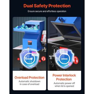 Trituradora de Plástico de 3HP/2.2KW, Capacidad de 100-150kg/h, Molino de Botellas de Plástico, Granuladora, Pulverizador, Máquina de Reciclaje de 2.2KW - Product Image 5