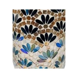 Jarrón Artesanal Vietnamita con Incrustaciones de Madreperla y Patrón Floral, Elegante Maceta de Mosaico de Conchas para Decoración del Hogar - Product Image 4