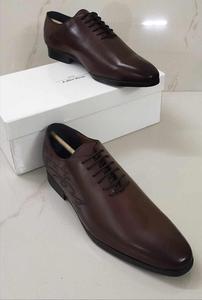 Mocassins en cuir véritable pour hommes, bout carré, couleur unie, chaussures de bureau et de ville, toutes saisons, semelle extérieure en caoutchouc - Product Image 3