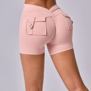Servicio OEM: Shorts de Yoga Transpirables sin Costuras de Cintura Media para Entrenamiento, Personalizables para Distribuidores Mayoristas Globales - Product Image 1