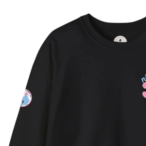 Sweat-shirts noirs assortis pour la famille, en molleton doux, col rond, manches longues, vêtements décontractés pour l'hiver, vêtements de mode - Product Image 6