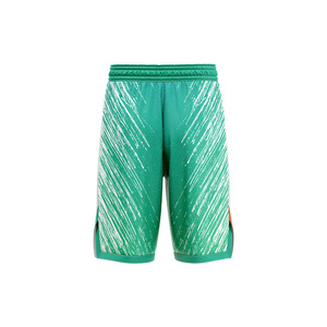 Pantalones Cortos de Baloncesto Unisex con Estampado por Transferencia Térmica, Logotipo Personalizado del Equipo en la Parte Delantera/Trasera, Talla Grande, Transpirables, de Secado Rápido, con Cordón Ajustable en V - Product Image 3
