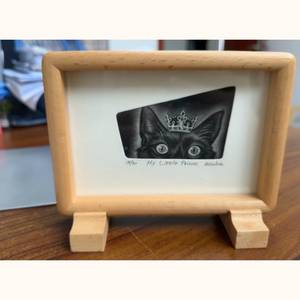 Solid <b>Wood</b> Photo <b>Frame</b> - Walnut <b>Picture</b> <b>Frame</b> - Beech Photo <b>Frame</b> - Free Photo Print - Custom Size - Anniversary Gift - Product Image 2