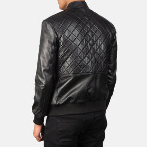 Blouson Moto Homme Premium Personnalisé en Cuir de Vachette Brodé Col Montant Coupe-Vent Style Urbain – Meilleure Vente - Product Image 5