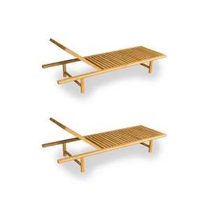 Chaise longue en teck de qualité supérieure, très demandée, orientée vers l'exportation, pour hôtel, villa, jardin, piscine, plage, à vendre. - Product Image 4