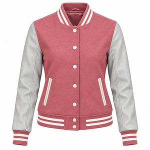 Chaqueta Universitaria 100% Lana de Oveja Genuina, Acolchada, Impermeable, Transpirable, con Bordado y Bloques de Color Teñidos - Product Image 6