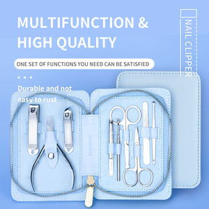 Ensemble de manucure et pédicure haut de gamme, de qualité supérieure, fabriqué sur mesure en acier inoxydable léger, avec emballage personnalisé - Product Image 2
