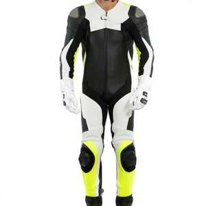 Combinaisons de moto en cuir imprimé pour hommes, design 2025, séchage rapide, personnalisables, toutes saisons, manches longues, course sportive - Product Image 6