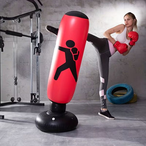 Custom Logo Heavy Punching Bag Durable PU Leather <b>Boxing</b> Bag Unfilled MMA Training Sandbag with Hanging Chain For Home Gym - Product Image 4