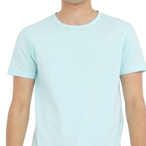 เสื้อยืดคอกลมผู้ชายแบบเรียบ น้ำหนักเบา แขนสั้น สวมใส่สบาย เหมาะสำหรับใส่ทุกวัน สไตล์ลำลอง เสื้อพื้นฐานสำหรับฤดูร้อน - Product Image 1