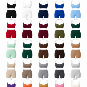 Conjunto de Yoga Personalizado para Mujer, Shorts de Cintura Alta y Sujetador Deportivo Cruzado, Dos Piezas, Ropa Deportiva, Marca Privada, OEM, Venta al Por Mayor - Product Image 6
