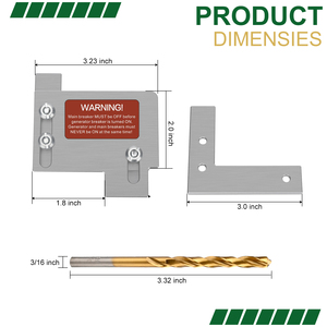 Kit de Bloqueo de Generador para Paneles de 150 o 200 Amperios, Espaciado de 1 1/2 Pulgadas Entre el Interruptor Principal y el de Ramificación (EAT-CH200A) - Product Image 2
