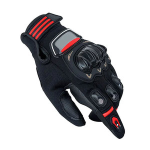 Gants de moto en cuir imperméables, thermiques, écologiques, sportifs, de qualité supérieure, pour l'hiver, à doigts entiers, pour motards - Product Image 4