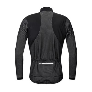 Veste de cyclisme softshell pour homme, polaire thermique, coupe-vent, réfléchissante, manches longues, veste de vélo, vert fluorescent noir OEM - Product Image 5