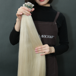 Cheveux humains vierges asiatiques de luxe, qualité super lisse et soyeuse, prix de gros, produit de beauté pour femmes, couleur blonde, 100g - Product Image 2