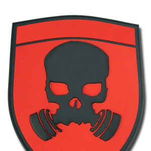 Patch en silicone circulaire double face, personnalisable, thermocollant, en caoutchouc souple PVC, logo 3D pour vêtements, vente en gros - Product Image 6