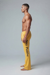 Stacked Sweat Pants Custom Men Loose Stacked Mid <b>Drawstring</b> Waist Baggy Stack Sweat Pants Joggers staked Leg Sweatpants Men - Product Image 3