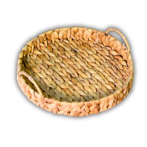 Handcrafted WATER HYACINTH <b>TRAY</b> FRUIT STORAGE BASKET with Handles Kitchen Bathroom Organizer <b>Tray</b> - Product Image 1