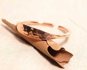 Handmade Pure <b>Copper</b> Tapered Cuff Bangle Solid Metal <b>Copper</b> Craft Broad Center Healing Jewelry For Men & Women Plain OEM - Product Image 2
