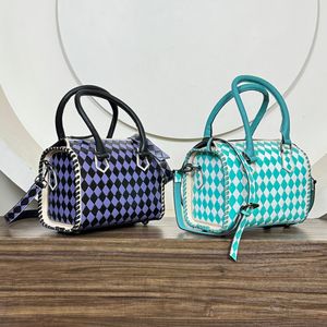 Sac de voyage Speedy en cuir à carreaux fait à la main, sac de voyage de luxe, sac de sport, design classique, sac de voyage pour une nuit - Product Image 5