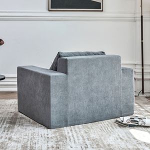 Poltrona Sacco Grande in Schiuma ad Alta Densità per Soggiorno, Poltrona Sacco per Adulti in Scatola - Product Image 6