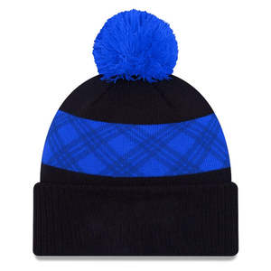 Gorros de punto personalizados de alta calidad, edición de moda, muy vendidos, con borde doblado y pompón, de Oem Jacquard para hombre - Product Image 3