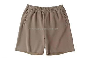 Shorts d'été pour hommes personnalisés en gros avec logo et design sur mesure, motif uni, coton respirant et séchage rapide - Product Image 4